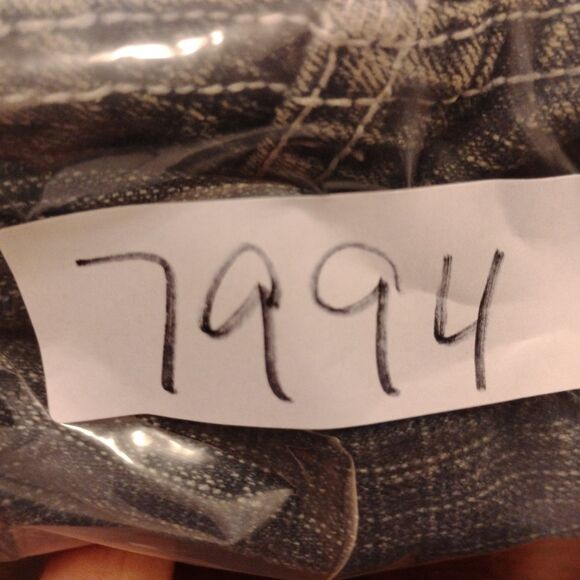 SouthPole vintage jean shorts boys 12 (27) in blue denim Y2K 90's baggy - Picture 8 of 8